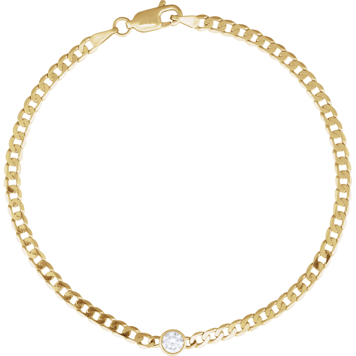 Bezel Diamant Armband