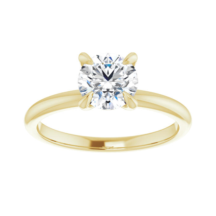 Solitaire Ring Gelbgold