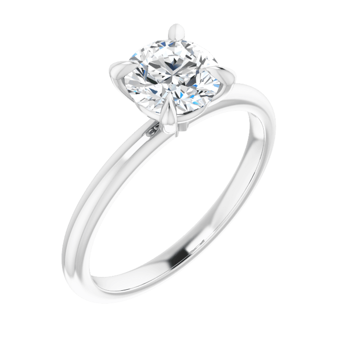 Solitaire Ring Weißgold