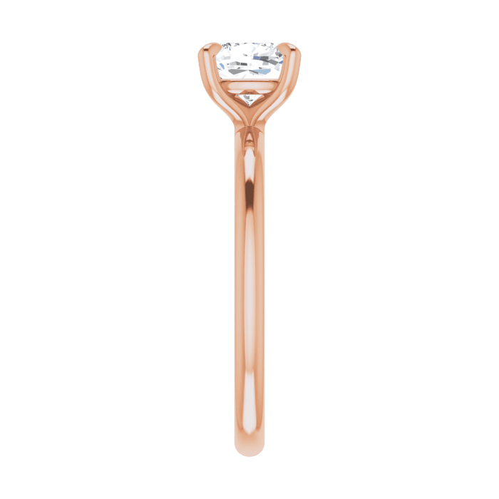 Cushion Solitaire Ring Roségold