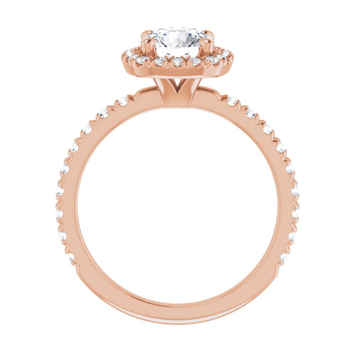 Halo Ring Roségold